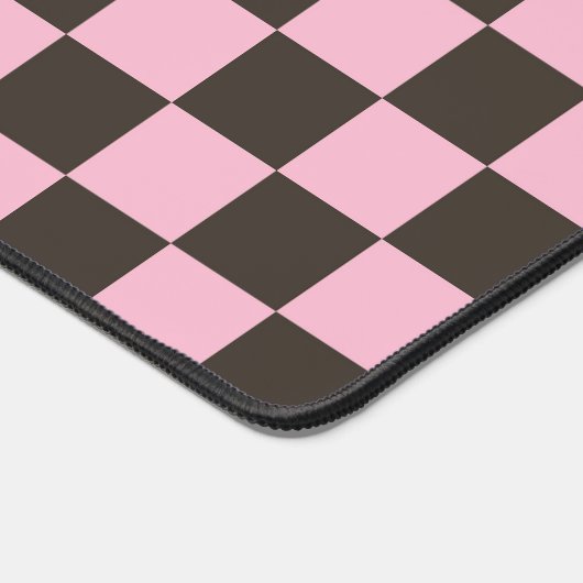 Cherry blossom checkered board pattern デスクマット (コーナー)