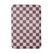 Cherry blossom checkered board pattern バスマット (正面縦)
