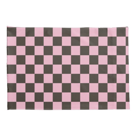 Cherry blossom checkered board pattern 枕カバー (裏面-右)