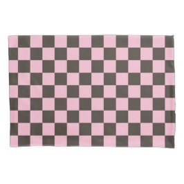 Cherry blossom checkered board pattern 枕カバー