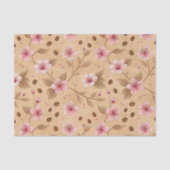 Cherry Blossom Coffee Cozy Pattern (5) 薄葉紙 (正面)