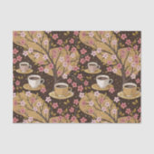 Cherry Blossom Coffee Cozy Pattern (8) 薄葉紙 (正面)