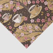 Cherry Blossom Coffee Cozy Pattern (8) 薄葉紙 (詳細)
