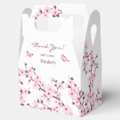 Cherry Blossom Custom Thank You Favor Box フェイバーボックス (オープン)