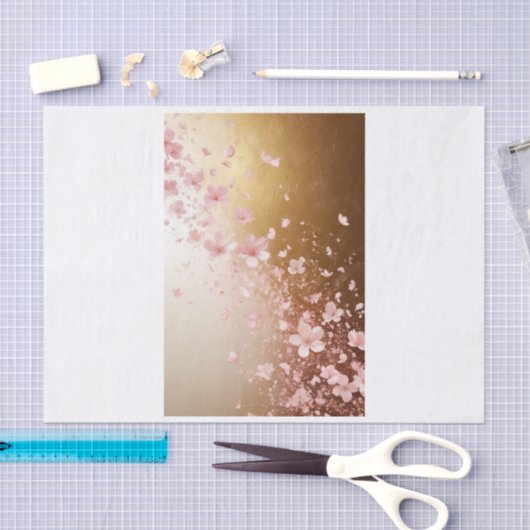 Cherry blossom decoupage tissue papier 薄葉紙 (クラフト)