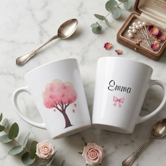 cherry blossom delicacy poise look grace custom  カフェラテマグ