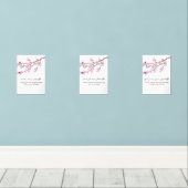 Cherry Blossom Dua Print Set – Ramadan Wall Art  (ウッドフロア)
