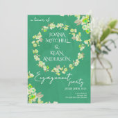 Cherry Blossom Engagement Party Invitation 招待状 (スタンド正面)