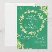 Cherry Blossom Engagement Party Invitation 招待状 (正面/裏面)