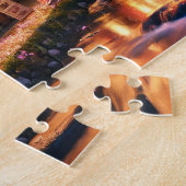 Cherry Blossom Festival Japan Lantern Street ジグソーパズル (側面)