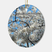 Cherry Blossom Festival Washington D.C. Souvenir セラミックオーナメント (左)
