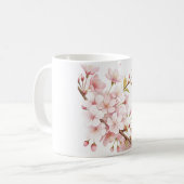 Cherry Blossom Floral Classic Mug  コーヒーマグカップ (正面左)