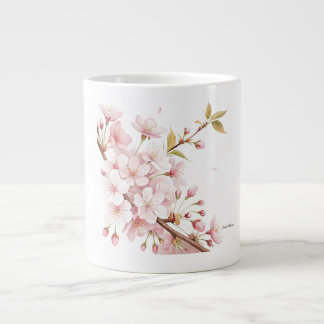 Cherry Blossom Floral Speciality Mug  ジャンボコーヒーマグカップ
