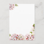 Cherry Blossom Florals Enclosure Card Details エンクロージャーカード (裏面)