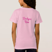 Cherry Blossom Flowers and Pigtails Tシャツ (裏面)