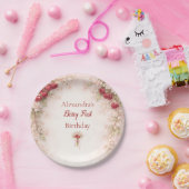 Cherry Blossom Garden 1st Birthday ペーパープレート (パーティー)