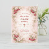 Cherry Blossom Garden 1st Birthday 招待状 (スタンド正面)