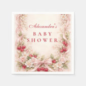 Cherry Blossom Garden Baby Shower スタンダードカクテルナプキン (正面)