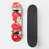 Cherry Blossom Geisha II Skateboard スケートボード (正面)