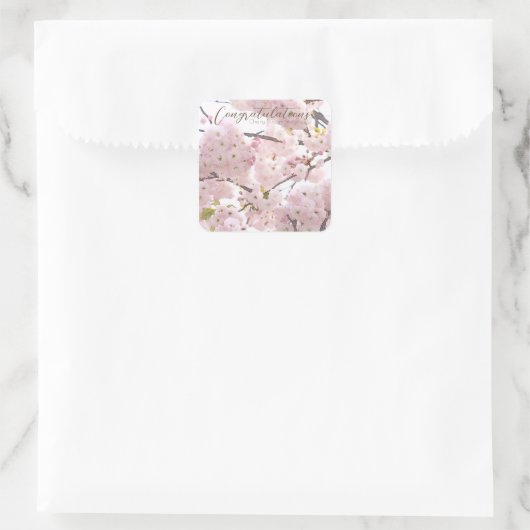 Cherry Blossom "Hayashi-ichigo" スクエアシール (バッグ)