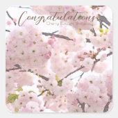 Cherry Blossom "Hayashi-ichigo" スクエアシール (正面)