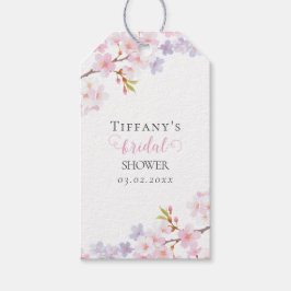 Cherry Blossom in Bloom Garden Bridal Shower ギフトタグ