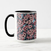 Cherry blossom in pink and blue マグカップ (左)