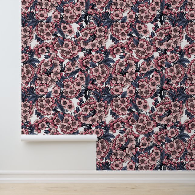 Cherry blossom in pink and blue 壁紙 (アプリケーション)