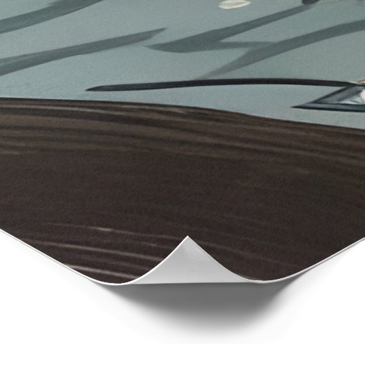 Cherry blossom in the Sumida River ポスター (角)