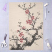 Cherry Blossom Ink Style Decoupage 薄葉紙 (クラフト)