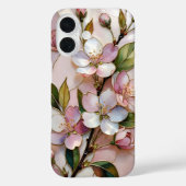 Cherry Blossom iPhone Case Floral Stained Glass Case-Mate iPhoneケース (裏面)