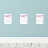 Cherry Blossom Islamic Wall Art – Ramadan Dua Set  (ウッドフロア)
