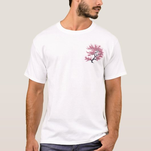 Cherry Blossom – Japanese Aesthetic Pocket T-shirt Tシャツ (正面)