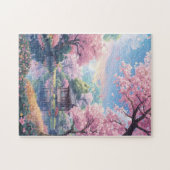 Cherry Blossom Japanese Garden Puzzle – Sakura Lan ジグソーパズル (横)