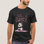 Cherry Blossom Japanese Panda Tシャツ (正面)