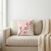 Cherry Blossom Japanese Sakura Throw Pillow クッション