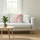 Cherry Blossom Japanese Sakura Throw Pillow クッション