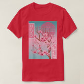 Cherry Blossom Japanese Sakura Vaporwave Aesthetic Tシャツ (デザイン正面)