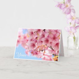 Cherry blossom "Kawazu-Zakura" カード