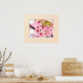 Cherry blossom "Kawazu-Zakura" ポスター (キッチン)