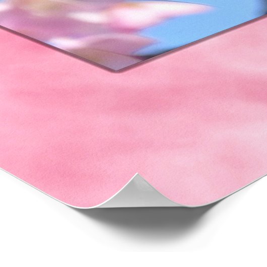 Cherry blossom "Kawazu-Zakura" ポスター (角)