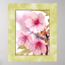 Cherry blossom "Kawazu-Zakura" ポスター