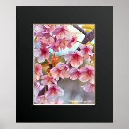 Cherry blossom "Kawazu-Zakura" ポスター