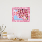 Cherry blossom "Kawazu-Zakura" ポスター (キッチン)