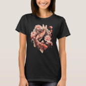 Cherry Blossom Koi Carp Fish Japanese Sakura Graph Tシャツ (正面)