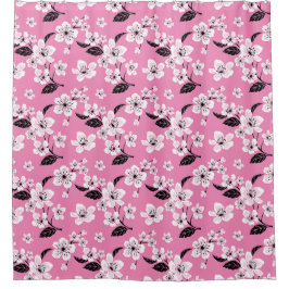 CHERRY BLOSSOM  (LITE PINK) Shower Curtain シャワーカーテン