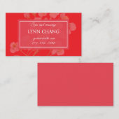 Cherry Blossom Massage Spa Business Card 名刺 (正面/裏面)