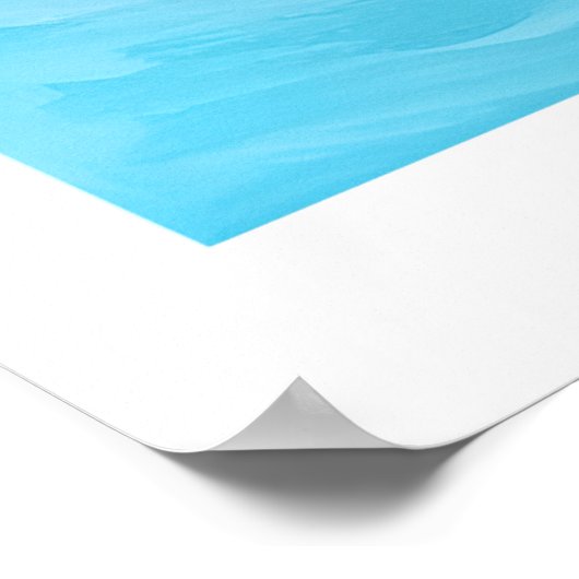 Cherry Blossom Moon Hand Painted Acrylic Poster Ar ポスター (角)