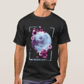 Cherry Blossom Moonlight Japanese Painting Tシャツ (正面)