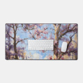 Cherry Blossom Oil Painting Desk Mat デスクマット (キーボード&マウス)